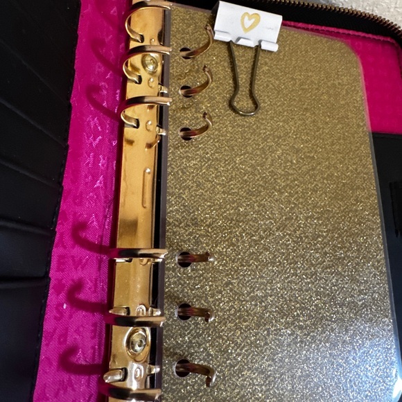 Kate Spade ♠️ Wessley Black Textured Wallet Organizer Planner - Picture 8 of 9